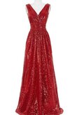 Spitze Schaufel-Ausschnitt normale Taille V-Ausschnitt bodenlanges mini Brautjungfernkleid