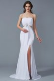 Robe de bal avec zip avec sans manches avec perle de traîne courte avec chiffon