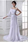 Abito da Sposa Senza Maniche A-Line con Perline in Chiffon Principessa