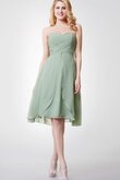Robe demoiselle d'honneur luxueux simple entrecroisé avec gradins avec chiffon