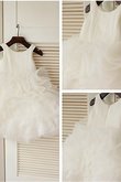 Abito da Cerimonia Bambini Tondo Ball Gown Sotto Ginocchio Senza Maniche in Organza