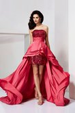 Robe de soirée longue pailleté de princesse fermeutre eclair de bustier