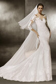 Robe de mariée de sirène mode longue grandiose delicat