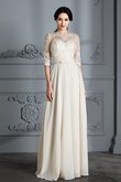 Robe de mariée facile de princesse longueur au ras du sol avec chiffon ligne a