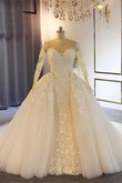 Meerjungfrau Halle Tolle Tüll Brautkleid mit Natürlicher Taille