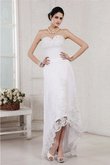 Abito da Sposa con Applique Tubino Alta Vita Cerniera Cuore