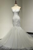 Formal Vestido de Novia de Sin mangas de Lujoso de Natural de Largo