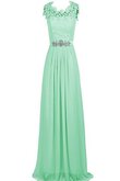 Robe demoiselle d'honneur plissage festonné appliques ligne a manche nulle