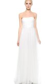 Organza rückenfreies normale Taille Ärmelloses Etui langes Brautkleid