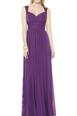 Robe demoiselle d'honneur plissage simple delicat a-ligne avec sans manches