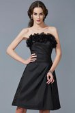 Robe demoiselle d'honneur facile en taffetas de fourreau de bustier fermeutre eclair