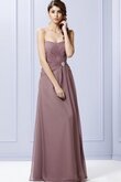 Geschichtes A-Linie trägerloser Ausschnitt Brautjungfernkleid mit Kristall