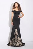 Robe de soirée sexy longue de traîne courte en satin fermeutre eclair