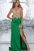 Kurze Ärmeln A Linie Sweep Zug Ballkleid mit Rücken Schnürung mit Rüschen