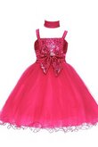 Abito da Cerimonia Bambini con Applique in Organza mini con Fiocco alta vita Conotta