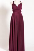 Plissiertes Ärmellos A-Linie V-Ausschnitt langes sexy Brautjungfernkleid