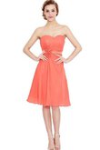 Reißverschluss natürliche Taile A-Linie sexy Cocktailkleid mit Blume aus Chiffon