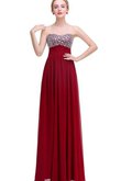 Robe de bal brillant col en forme de cœur de col en v longueur au ras du sol manche nulle
