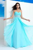 Prinzessin Bodenlanges Anständiges Abendkleid mit Perlen aus Chiffon