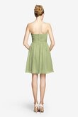 Robe demoiselle d'honneur bref croisade col en forme de cœur ruché