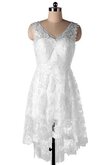 Abito da Sposa Cerniera in Pizzo Formale E Informale Vintage Semplice con Applique
