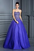 Vestido de Quinceañeras de Corte Evasé de Largo de Abalorio de Sin mangas