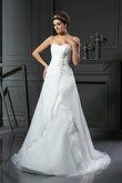 Abito da Sposa Cuore Vintage Alta Vita con Increspato Lusso