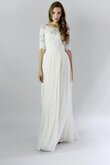 Abito da Sposa Elegante Formale E Informale in Pizzo Cerniera A Terra in pizzo