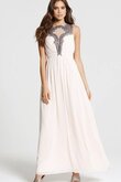 Chiffon A-Linie Elegantes langes konservatives Brautjungfernkleid
