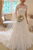 Abito da sposa con fusciacca con piega con applique largo con fiocco affascinante