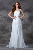 Robe de mariée formelle sexy de traîne courte d'épaule asymétrique a-ligne