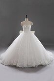 Robe de mariée distinguee splendide naturel avec lacets avec nœud