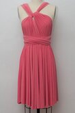 Robe demoiselle d'honneur décontracté formelle ligne a de lotus manche nulle