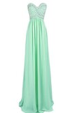 Robe demoiselle d'honneur eclaté avec chiffon fermeutre eclair a-ligne longueur au ras du sol