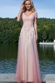 V-Ausschnitt A-Linie extravagantes Ballkleid