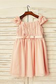 Abito da Cerimonia Bambini Principessa A-Line in Chiffon con Seghettato Conotta