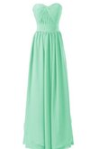 Abito da Damigella in Chiffon con Increspato Cerniera con Festone Cuore con paillette