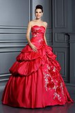 Formal Vestido de Quinceañeras de Corte Evasé de Imperio Cintura de Flores