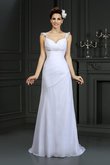 Robe de mariée longue intemporel delicat avec perle avec zip