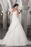 Abito da Sposa con Applique A-Line Semplice Principessa Senza Maniche