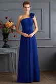 Chiffon Prinzessin Bodenlanges Ballkleid mit Reißverschluss ohne Ärmeln