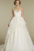 Abito da Sposa in Tulle Ball Gown Conotta Coda A Strascico Cappella moda Naturale