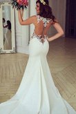 Robe de mariée broder splendide boutonné moderne naturel