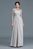 Robe mère de mariée vintage ligne a de lotus de princesse col u profond