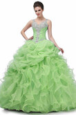 Robe de quinceanera de princesse absorbant jusqu'au sol majestueux longue