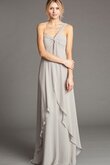 Robe demoiselle d'honneur nature ouverture frontale au drapée manche nulle ligne a