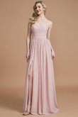 Normale Taille A-Linie Ärmelloses Prinzessin Bodenlanges Brautjungfernkleid