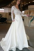 Abito da sposa con ricamo a-line medievale alla moda lusso originale