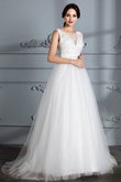 Abito da Sposa a Riva Spazzola Treno V-Scollo in Tulle Principessa