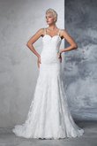 Robe de mariée longue luxueux manche nulle bandouliere spaghetti de sirène